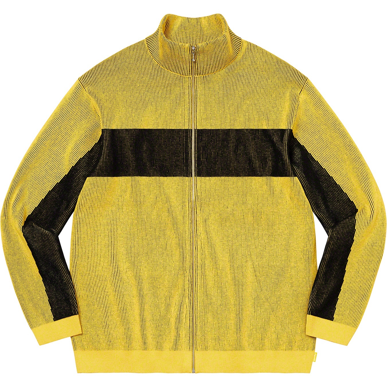 2-Tone Ribbed Zip Up Sweater view 6